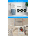 Home Hotel Bathroom Application Stainless Steel Heated Towel Warmer Towel Rail 9016